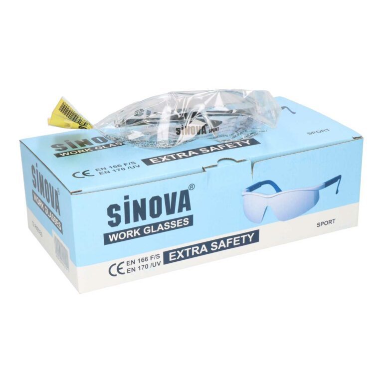 Sportliche Schutzbrille - Transparent, extra sicher, EN 166 F/S und EN 170 U/V zertifiziert