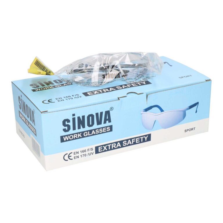 Sportliche Schutzbrille - Transparent, extra sicher, EN 166 F/S und EN 170 U/V zertifiziert