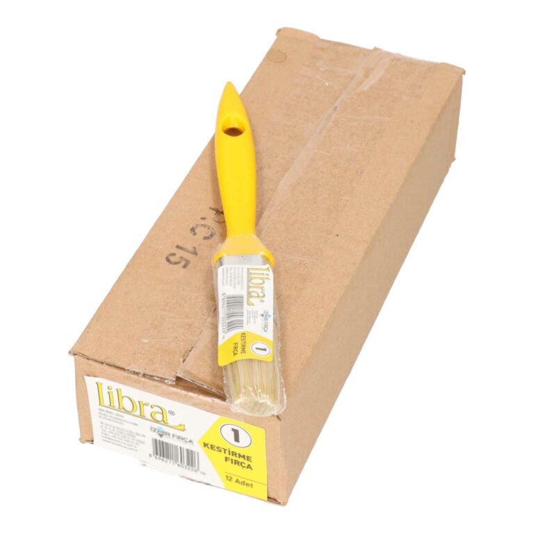 LIBRA Schnitt-Pinsel No.1 - Präzisionspinsel für Malerarbeiten, ideal für feine Kanten 12 er Packung