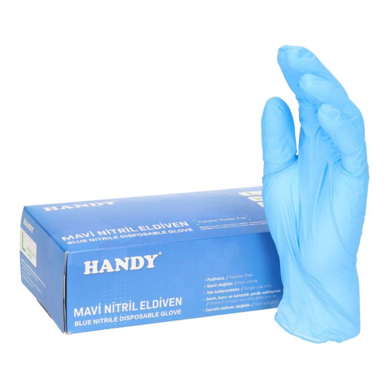 Nitrilhandschuhe Blau - Puderfrei, 100 Stück Packung für maximale Hygiene