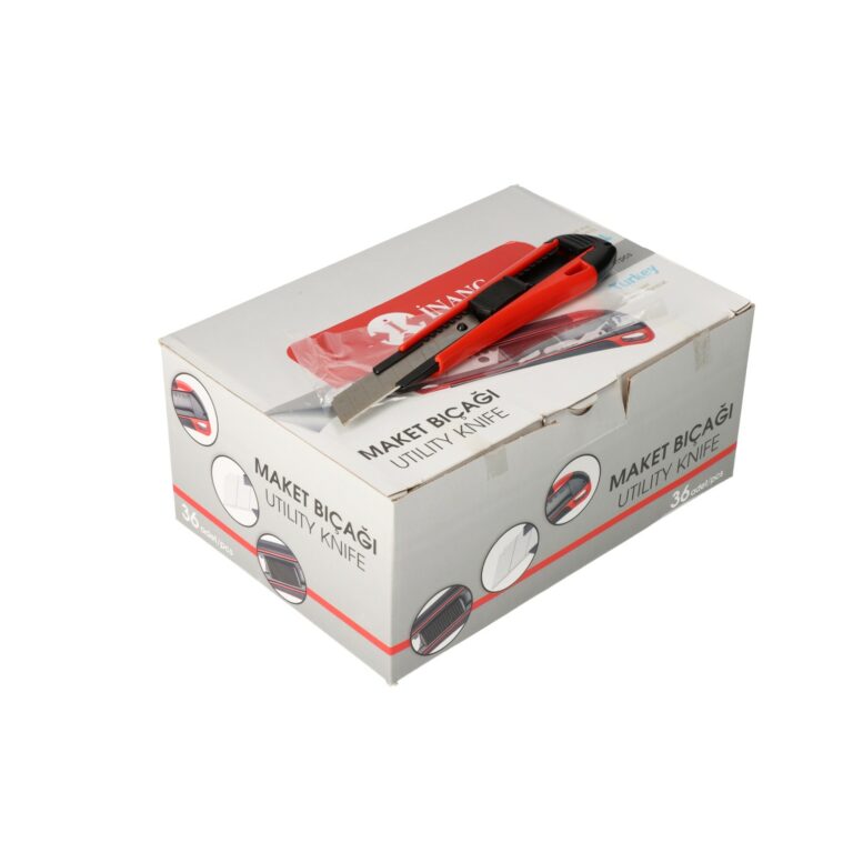 CUTTER MESSER  18mm  Rot Schwarz 36 er PACKUNG